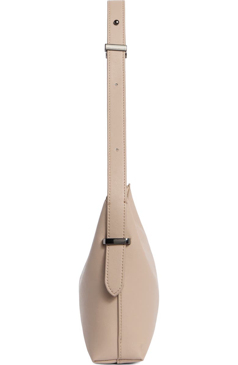 BCBG Metal Keeper Strap Shoulder Bag, Alternate, color, Taupe