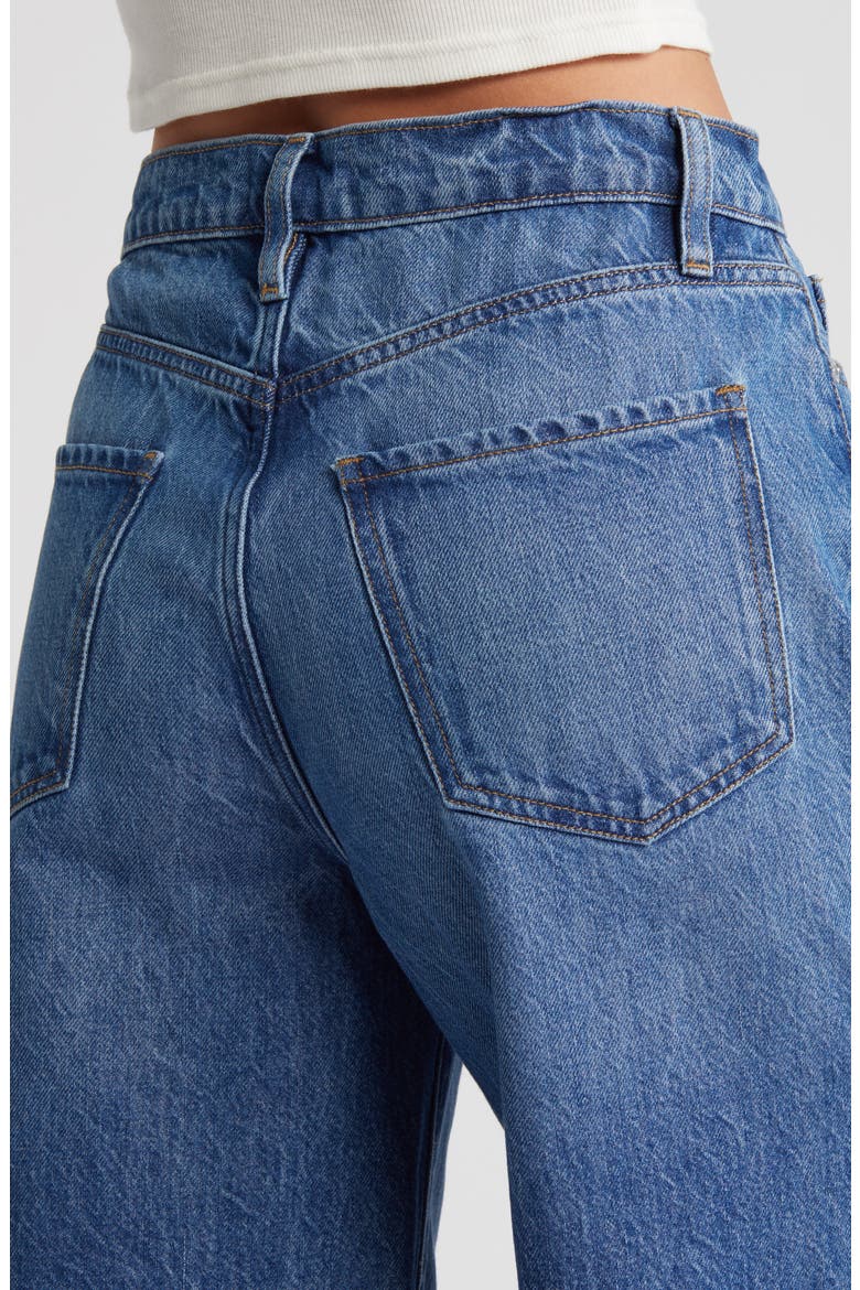 Le Jane Raw Hem Crop Wide Leg Jeans, Alternate, color, SHYLOCK