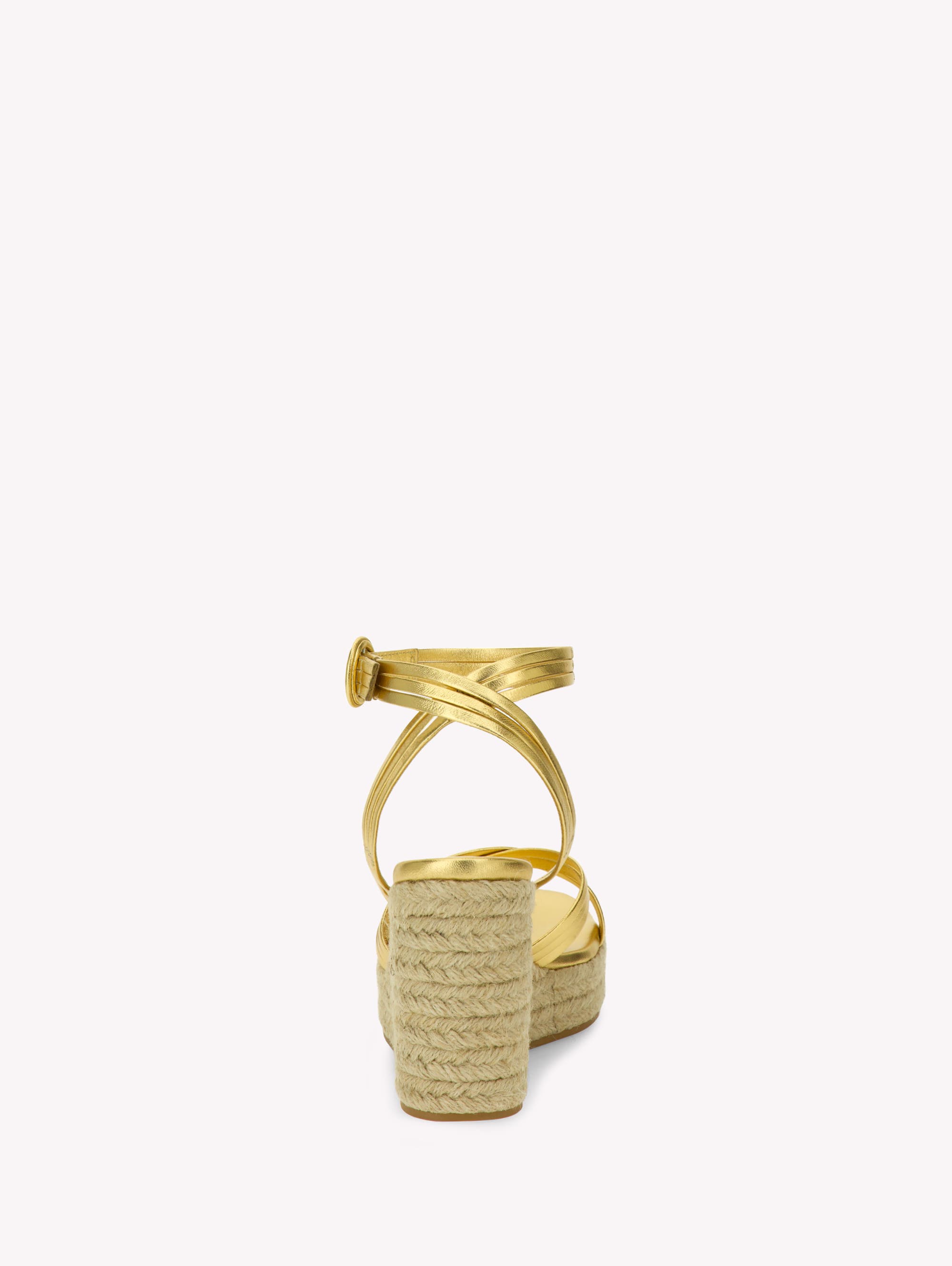 Gianvito Rossi Lianne Beach Espadrillas, Alternate, color, Gold Nappa