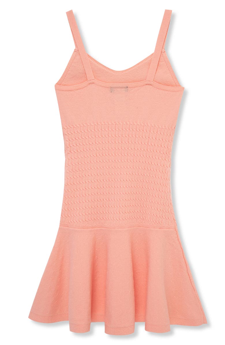 Truce Kids' Drop Waist Sweater Dress, Alternate, color, Peach