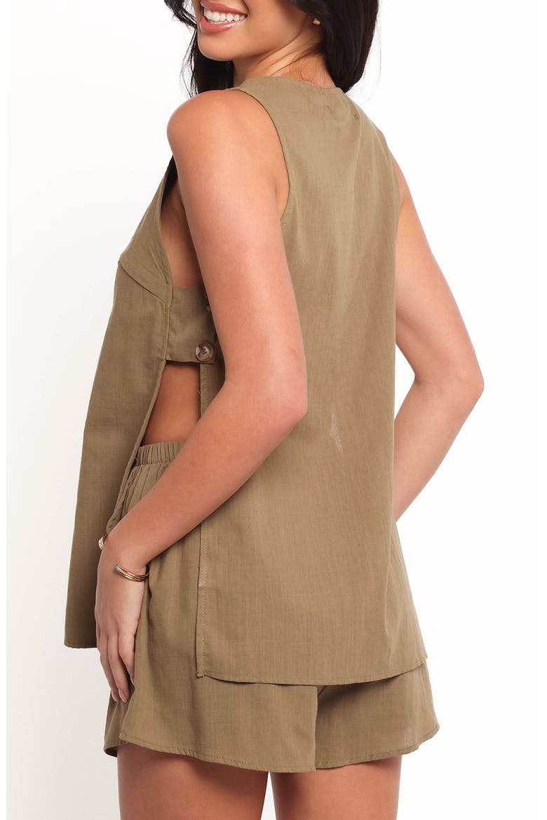 Miller Cotton Vest & Shorts Set, Alternate, color, OLIVE