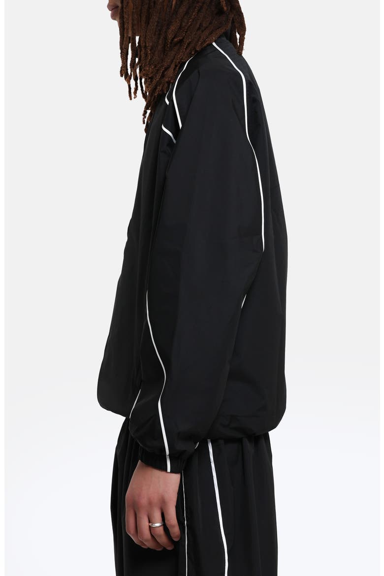Regular Fit Ripstop Track Jacket, Alternate, color, BLACK