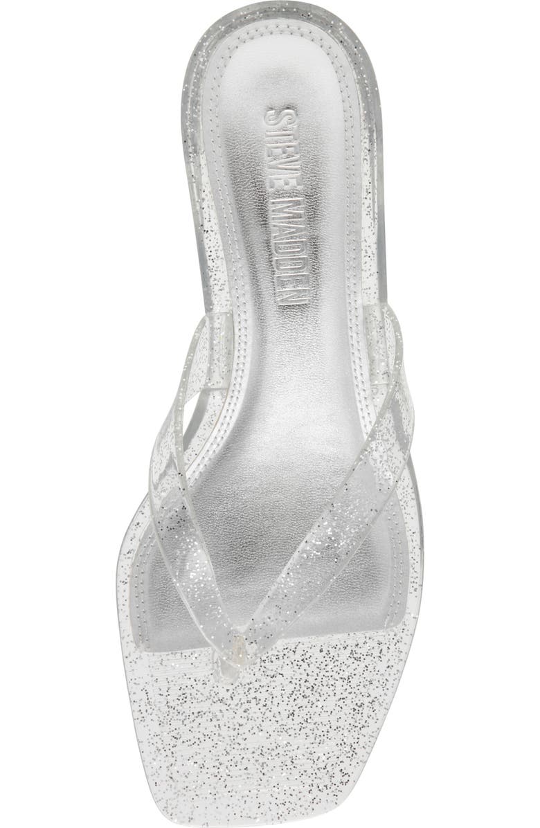 Steve Madden Tracie Kitten Heel Flip Flop, Alternate, color, Silver Glitter