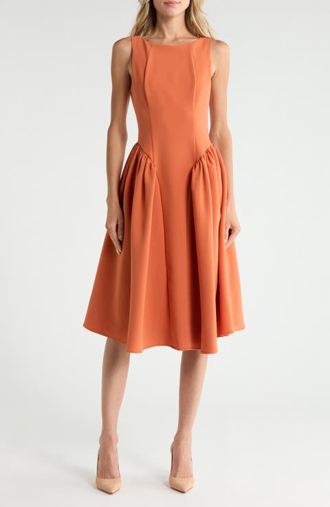 Drop Waist Midi Dress