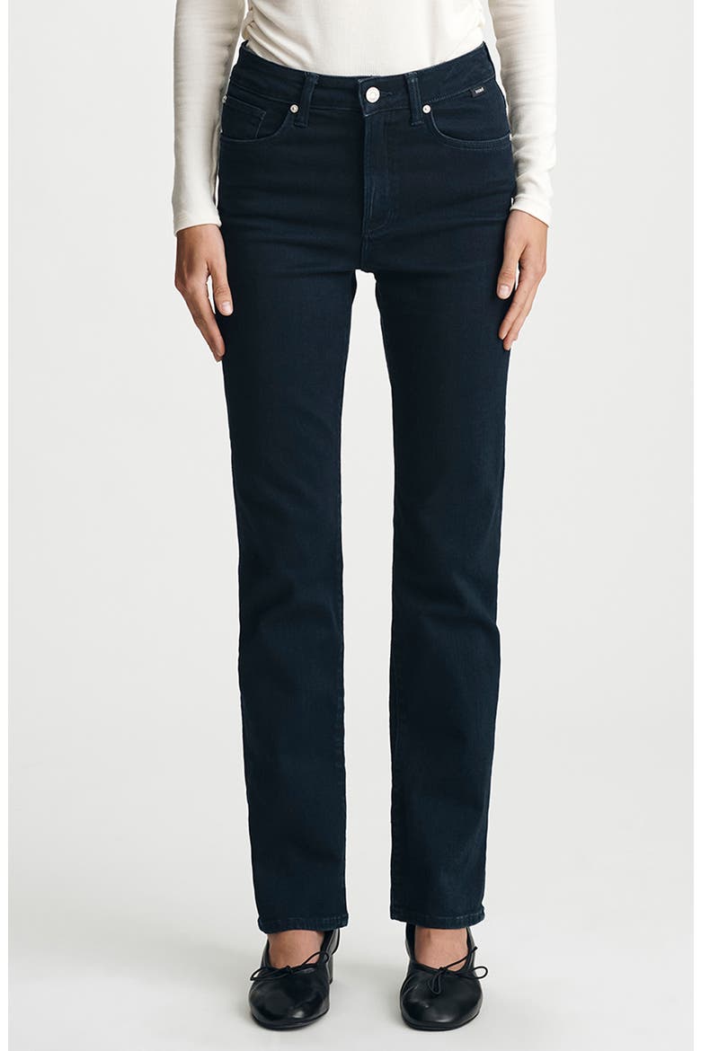 Kendra High Waist Straight Leg Jeans, Main, color, INK FLEX BLUE
