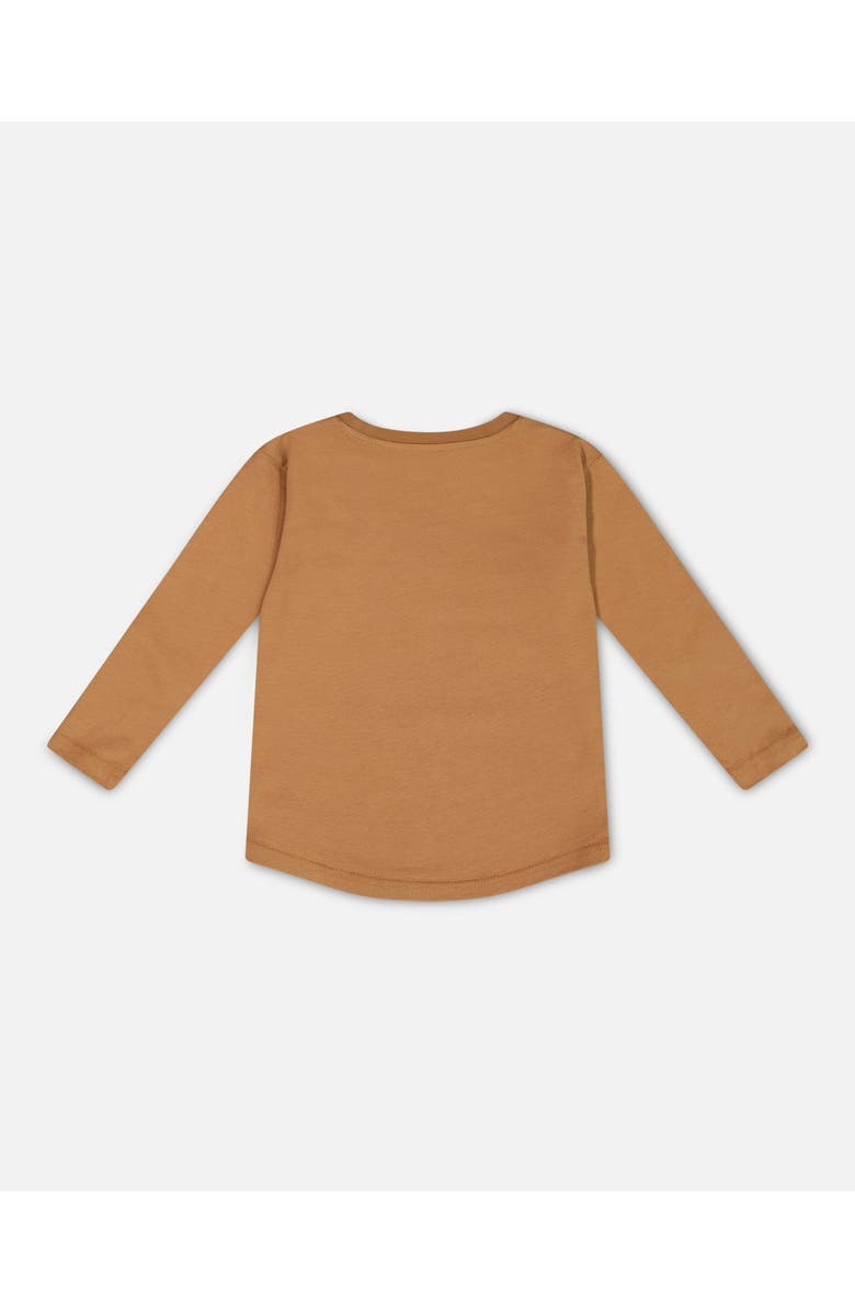 Deux par Deux Boy's Long-Sleeve T-Shirt With Print Caramel, Alternate, color, 