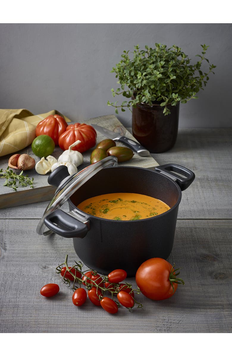 Scanpan Classic 5.25 Quart Dutch Oven W/Lid, Alternate, color, Black