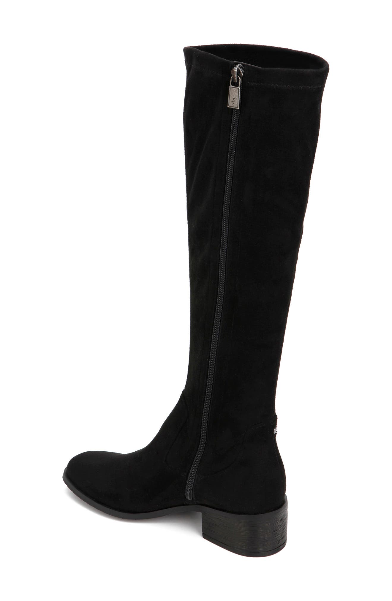 Reaction Kenneth Cole Salt Stretch Knee High Boot, Alternate, color, Black
