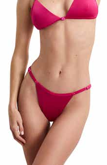 Good American Satin Perfect Fit Bikini Top