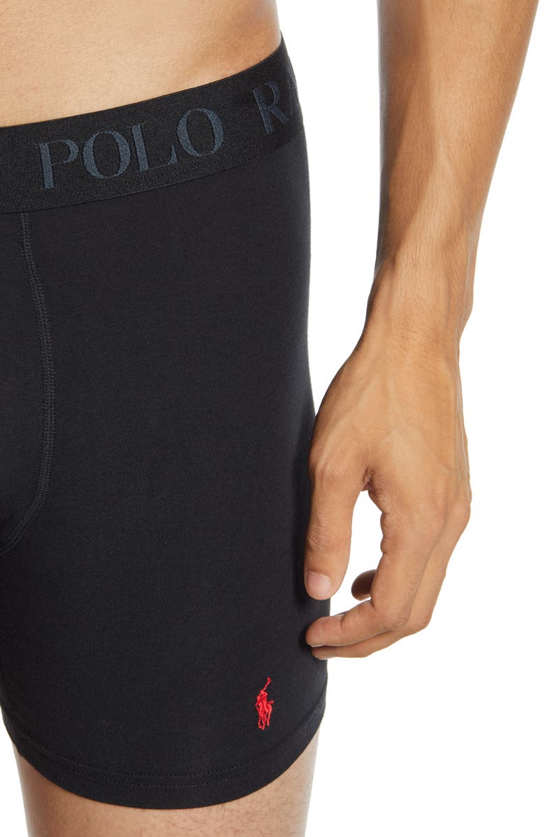 Polo Ralph Lauren 4D 3-Pack Cotton & Modal Boxer Briefs, Alternate, color,