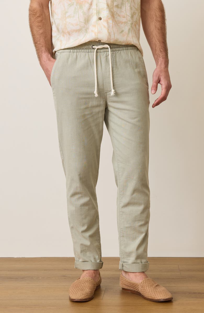 Marine Layer Saturday Stretch Cotton Beach Pants, Alternate, color, Faded Vetiver