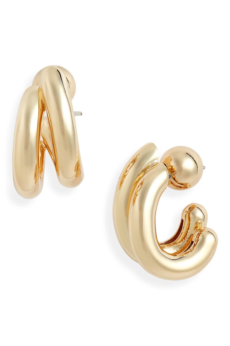 Florence Hoop Earrings, Main, color, HIGH POLISH GOLD