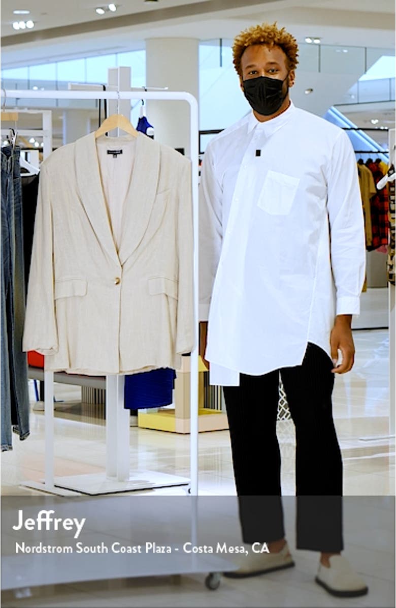 Parker Oversize Cotton & Linen Blazer, sales video thumbnail