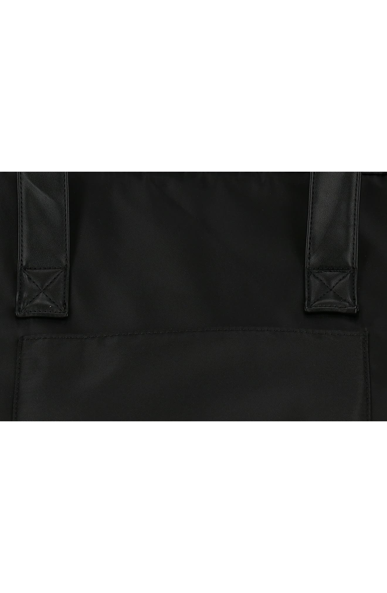 Roberto Cavalli Causal Drop Bottom Nylon Duffle Bag, Alternate, color, 