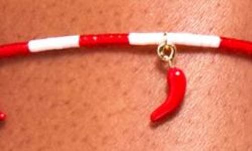 Estella Bartlett Red Chili Slide Bracelet In Gold