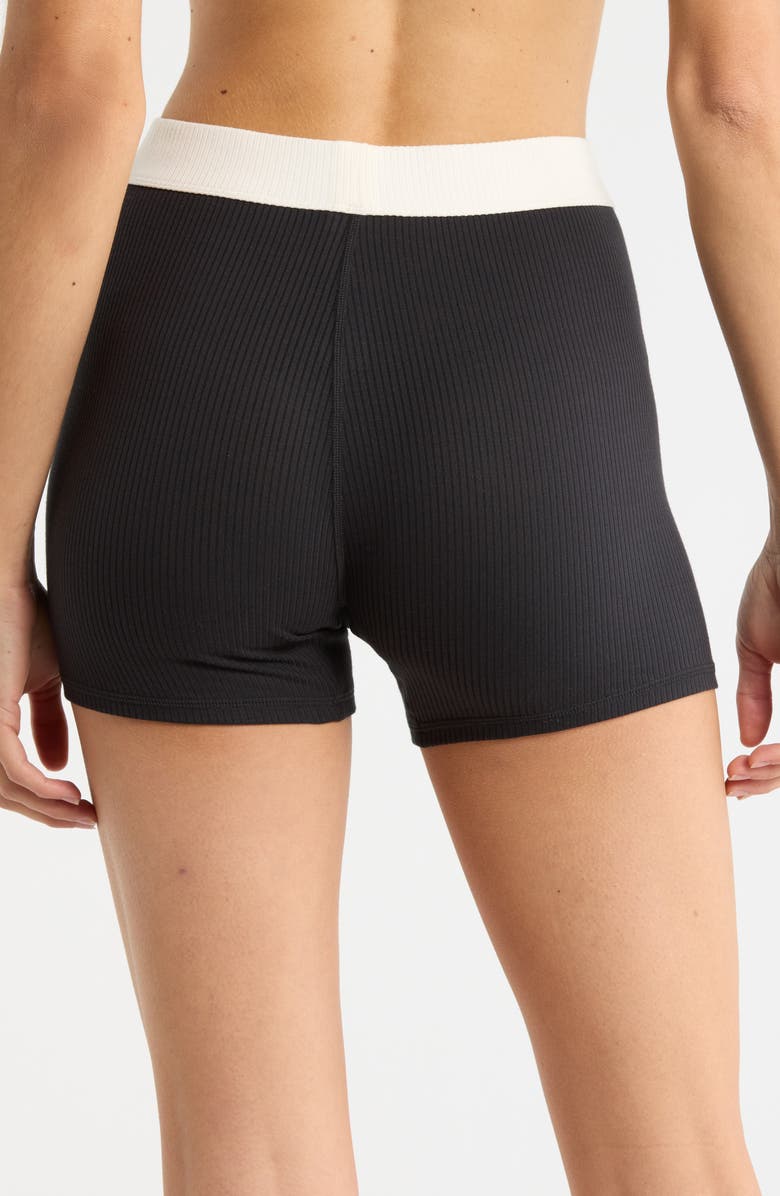 UGG<sup>®</sup> Alexiah Rib Lounge Boy Shorts, Alternate, color, Black/ Nimbus