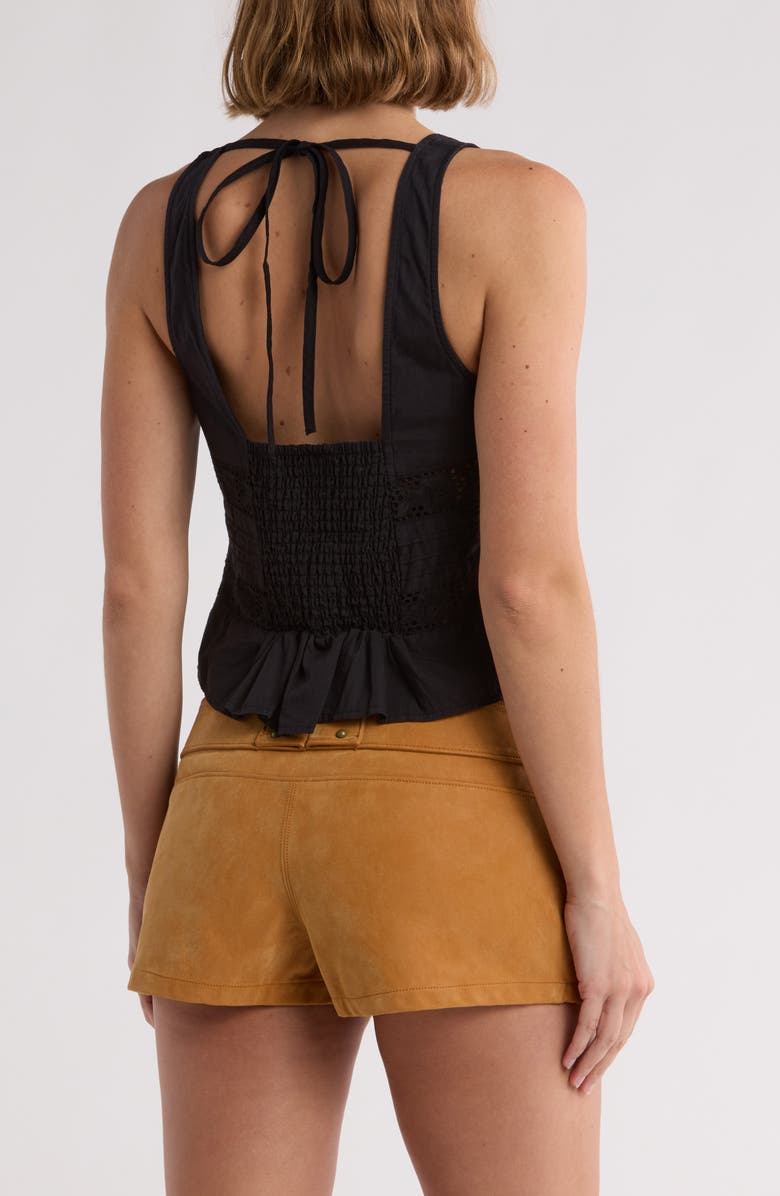 Free People Kianna Eyelet Tank, Alternate, color,