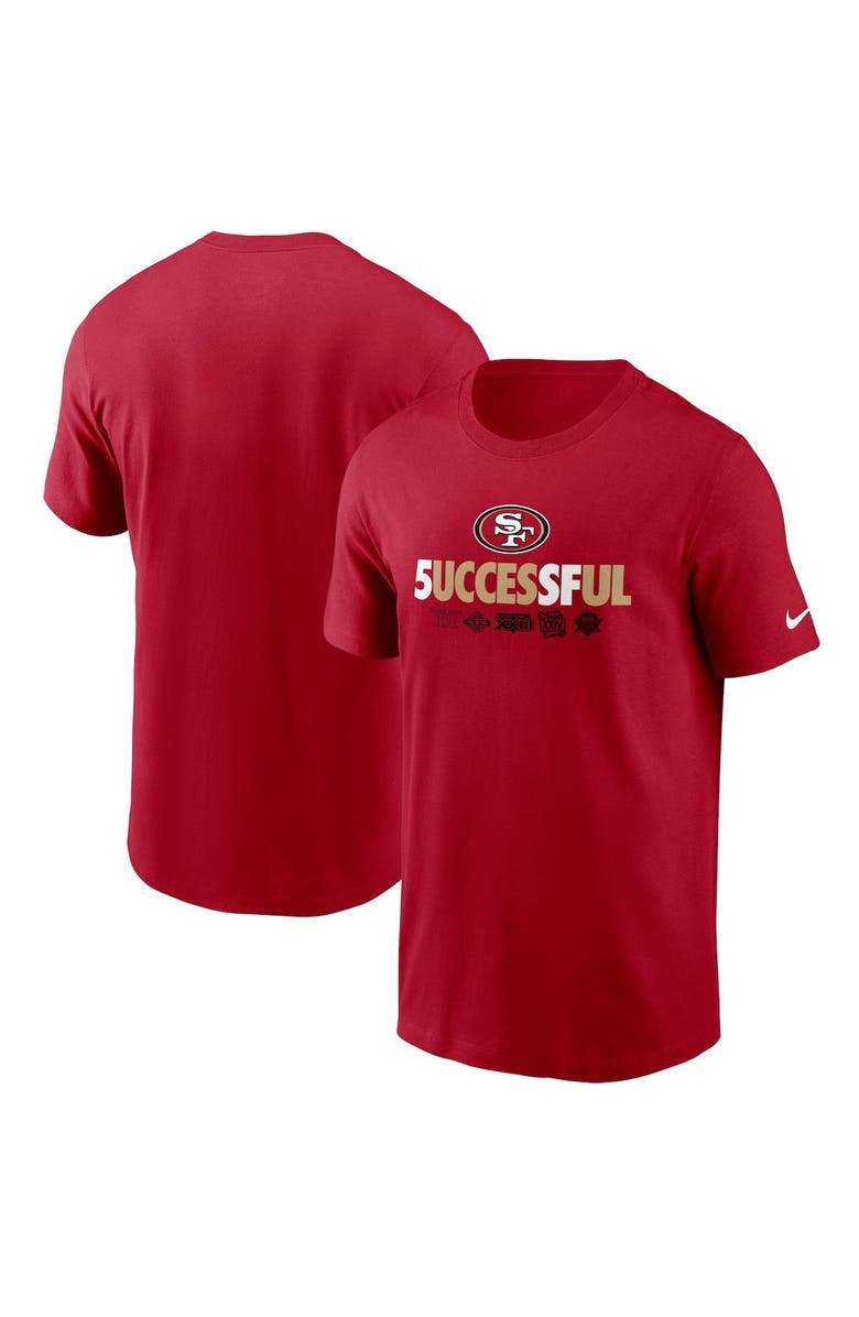 Nike Men's Nike Scarlet San Francisco 49ers Hometown Collection Success T-Shirt, Main, color, 