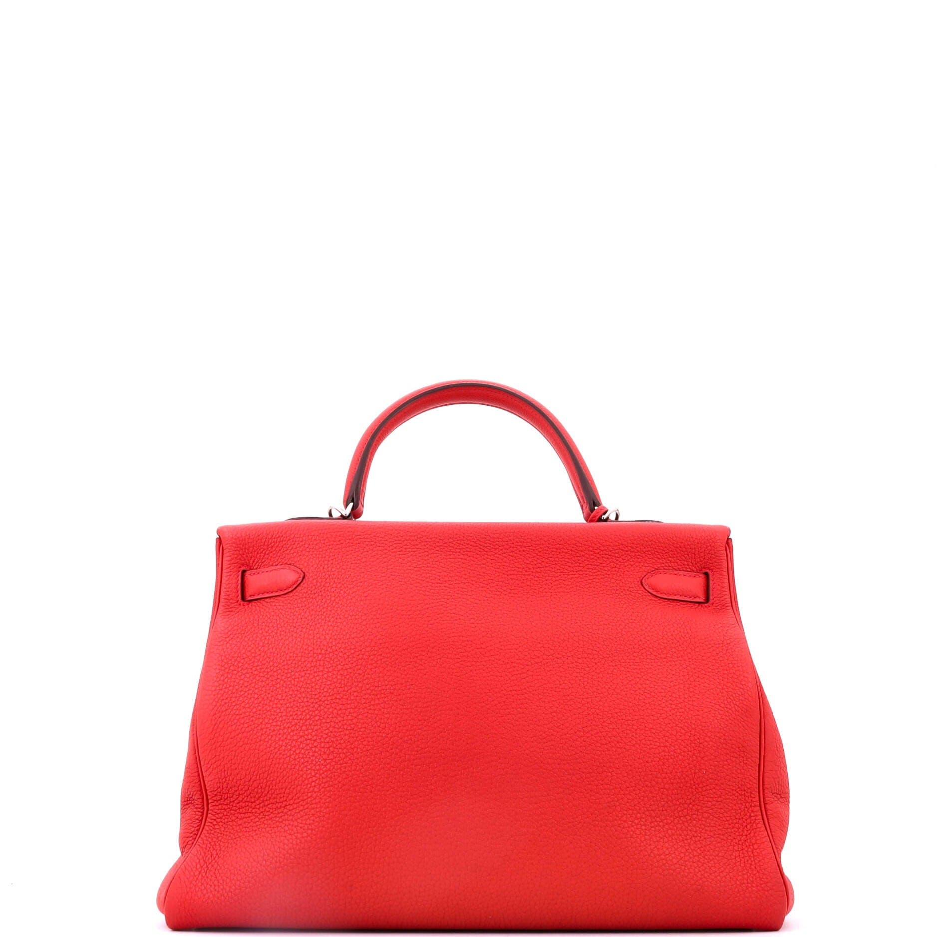 Kelly Handbag Red Togo with Palladium Hardware 35, Alternate, color, Red