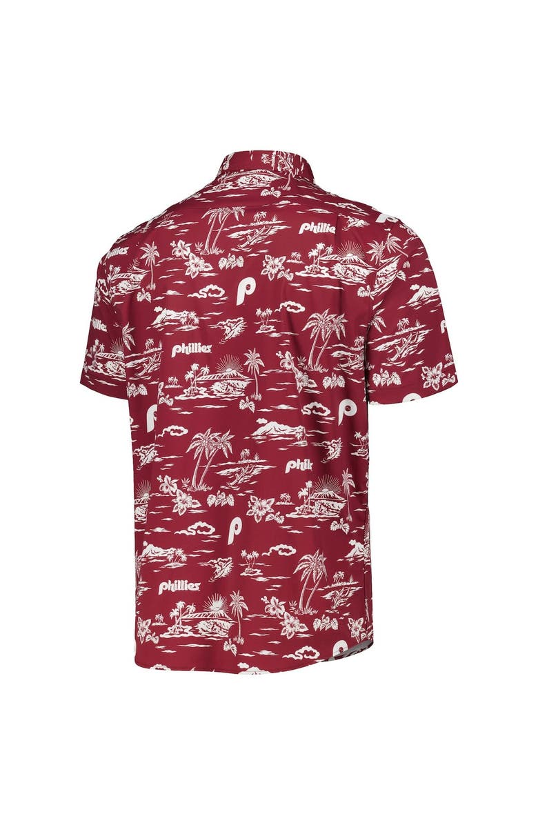 Reyn Spooner Men's Reyn Spooner Red Philadelphia Phillies Kekai Button-Down Shirt, Alternate, color,