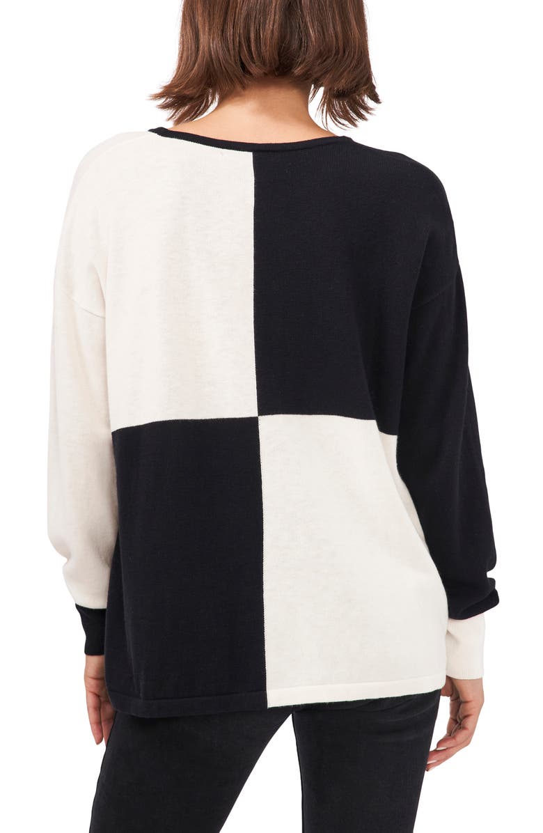 Vince Camuto Colorblock Sweater, Alternate, color, 
