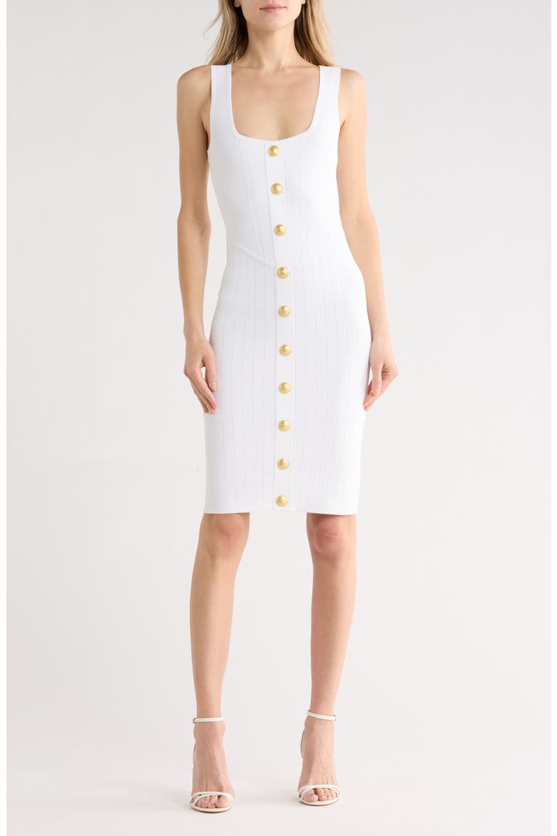 Soleil Button Knit Dress, Main, color, IVORY/ GOLD