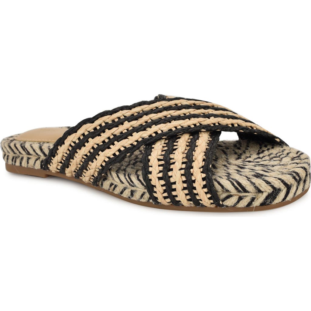 Shop Nine West Animay Slide Sandal In Black
