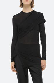 Helmut Lang Protection Draped Asymmetric Top