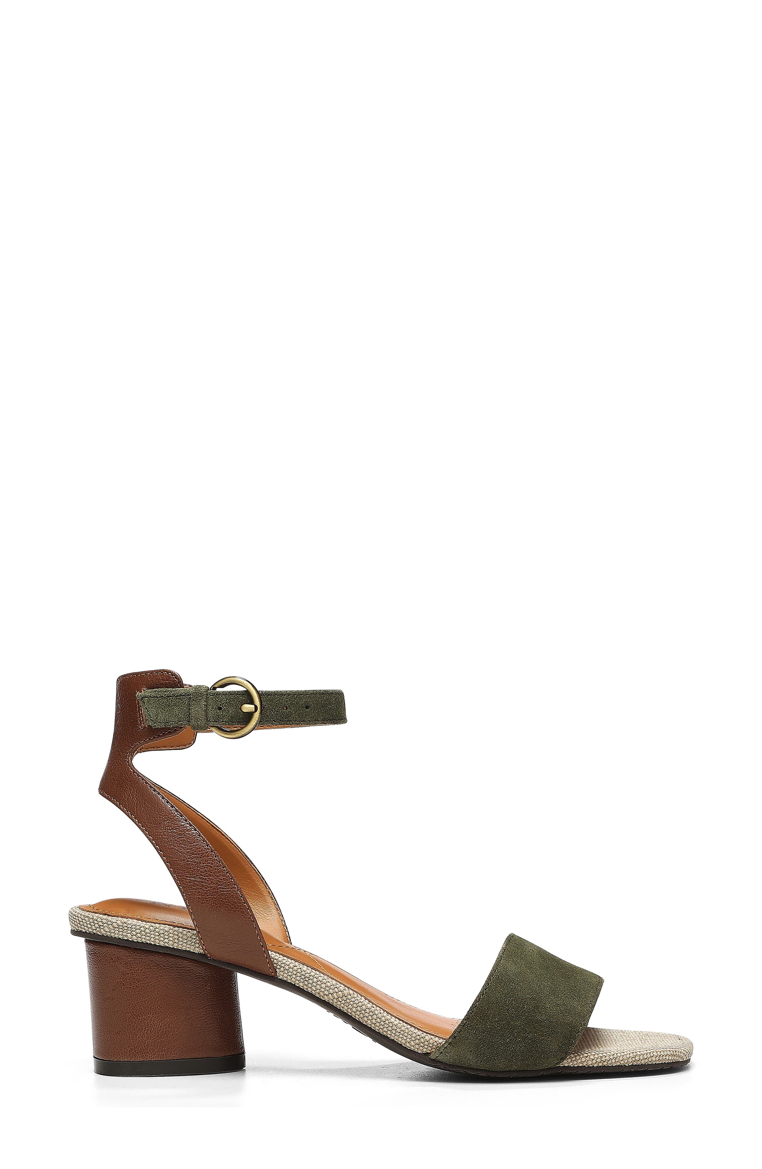 Georgia Ankle Strap Sandal, Alternate, color, MOSS