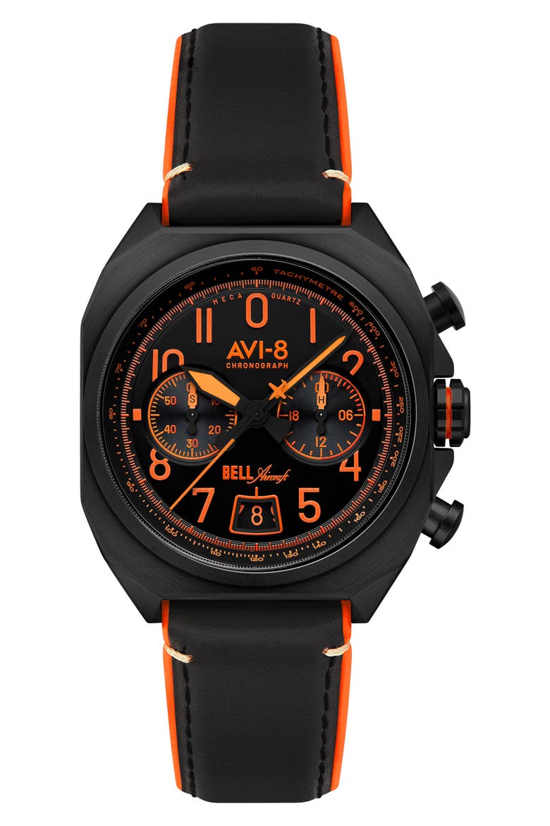 Bell X-1 Machbuster Chronograph Watch, 41mm, Main, color, BLACK