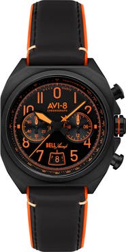 AVI-8 Bell X-1 Machbuster Chronograph Watch, 41mm