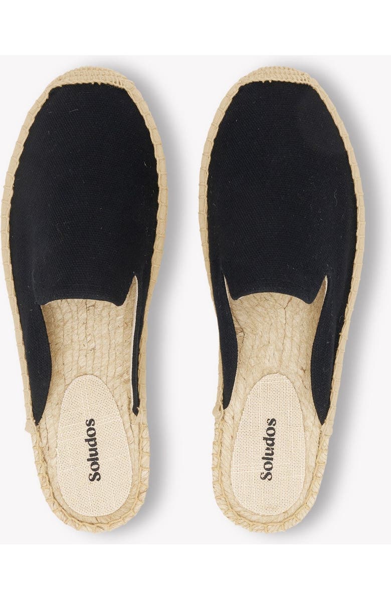 Soludos The Dali Mule Canvas Colors Espadrille, Alternate, color, Noche Black