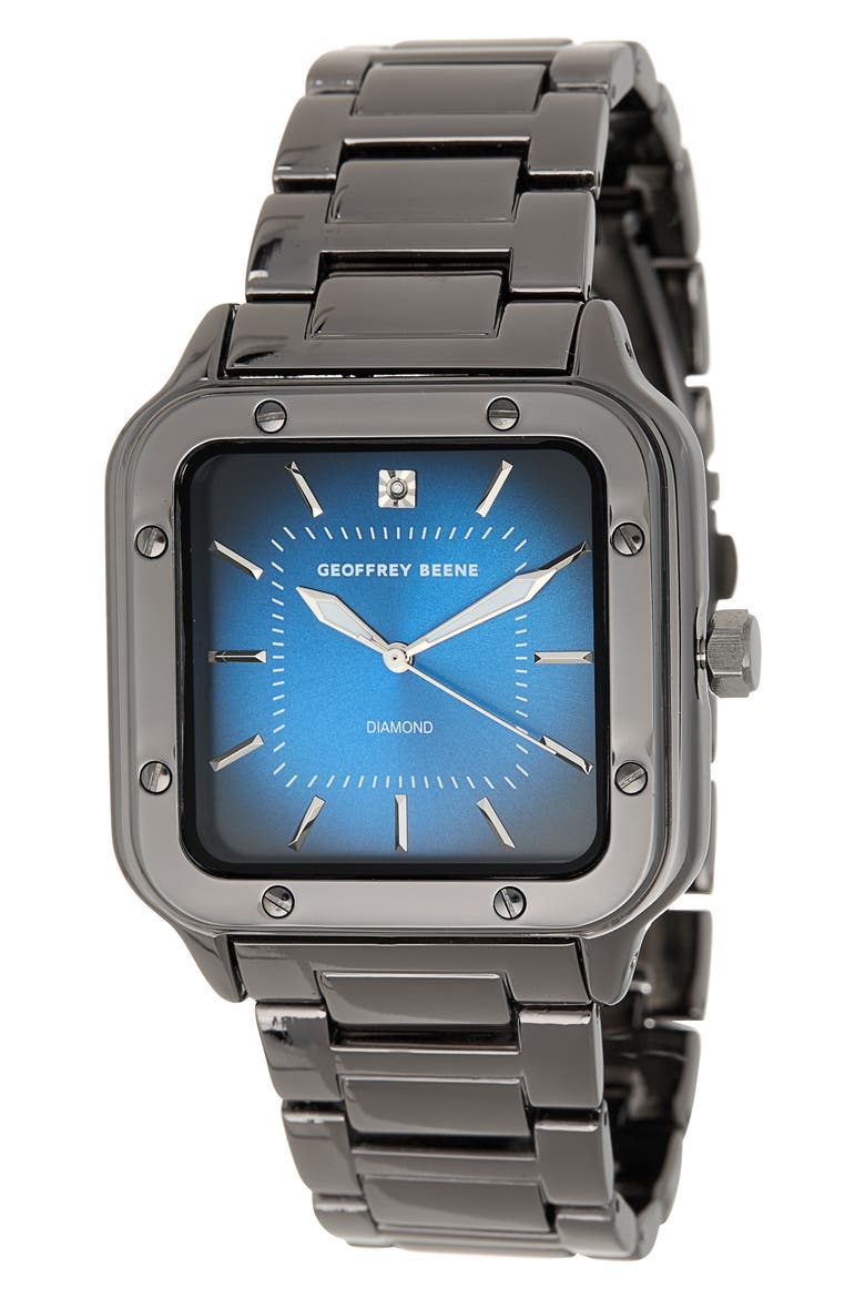 Diamond Bracelet Watch, 41mm, Main, color, GUNMETAL