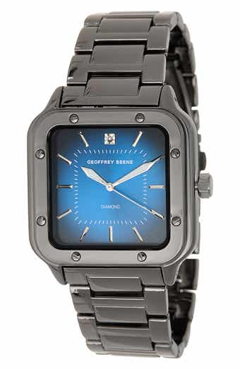 GEOFFREY BEENE Diamond Bracelet Watch, 41mm