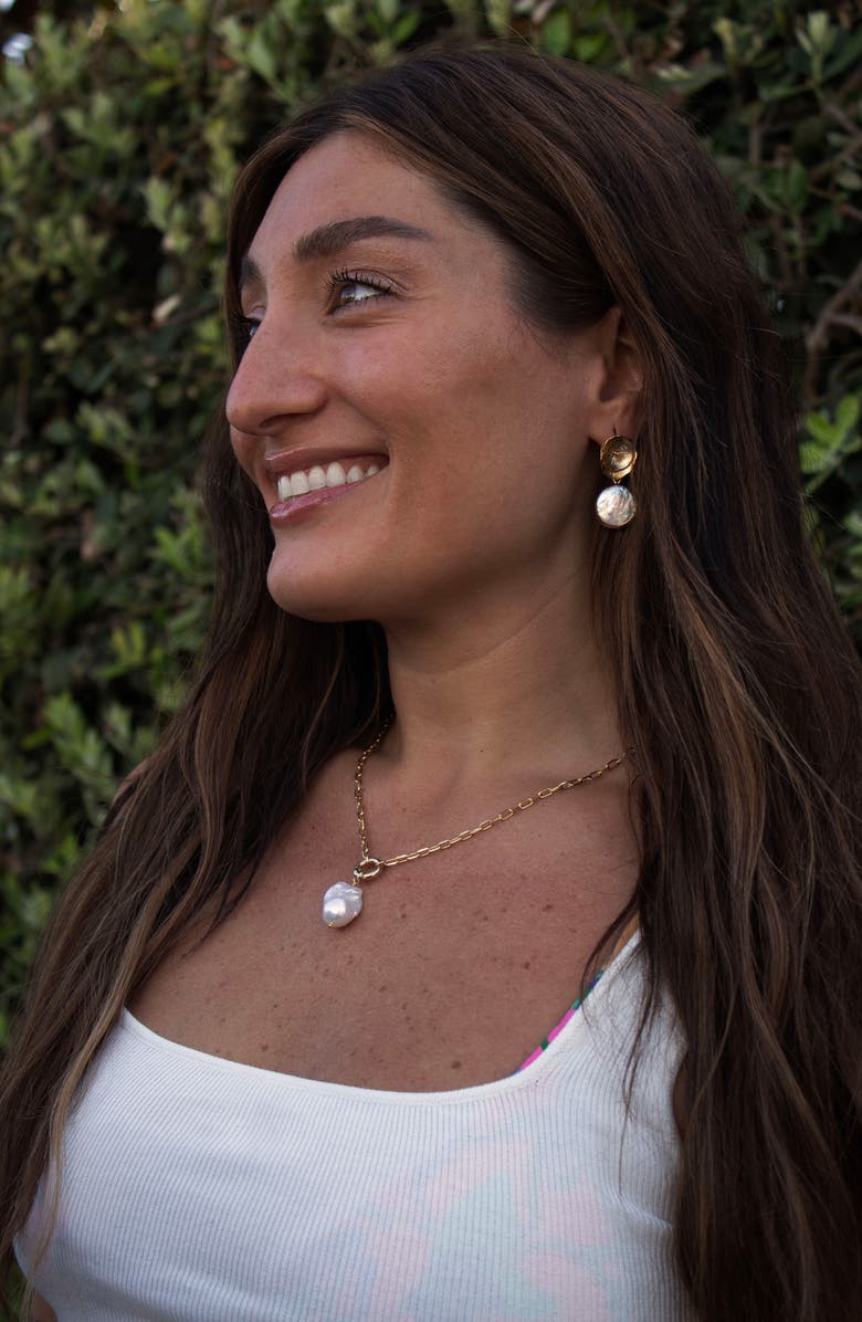 Set & Stones James Baroque Pearl Necklace, Alternate, color, Gold