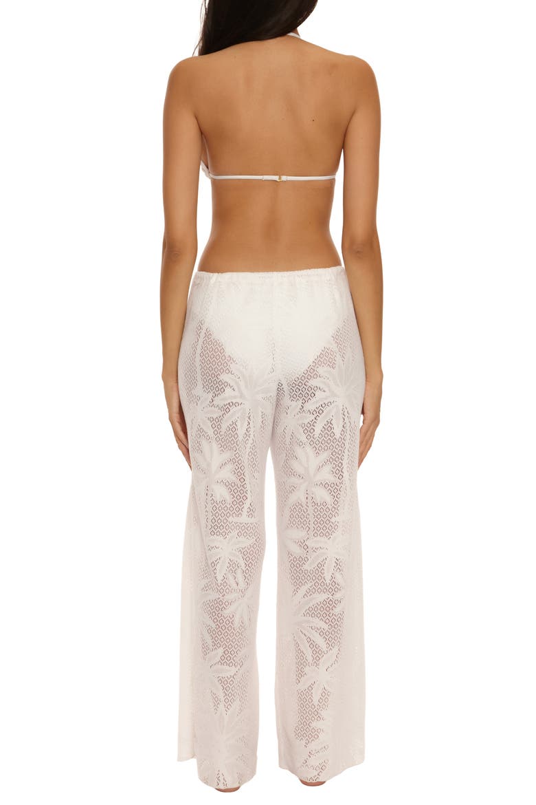 Palm Island Cover-Up Pants, Alternate, color, WHITE