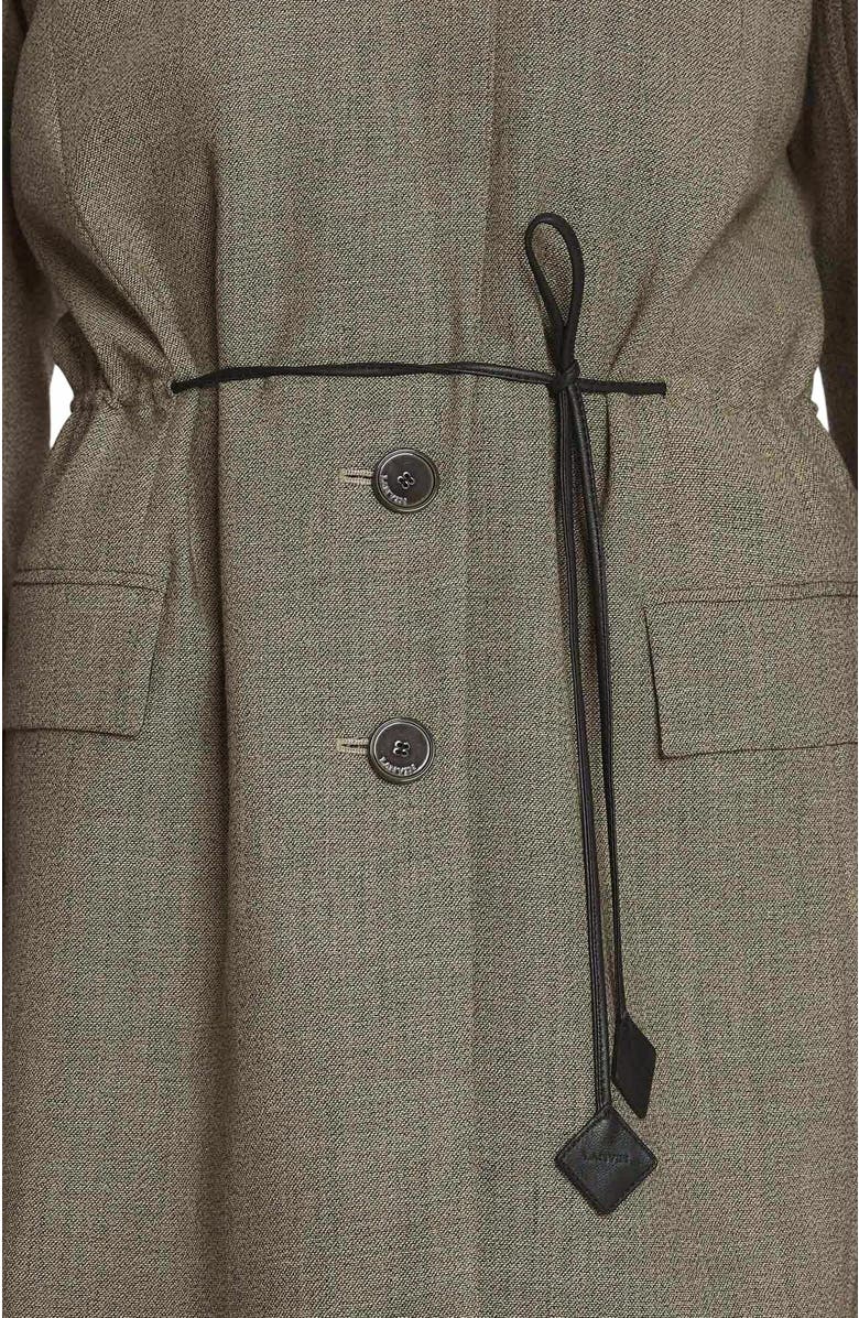 Lanvin Belted Wool Jacket, Alternate, color, 