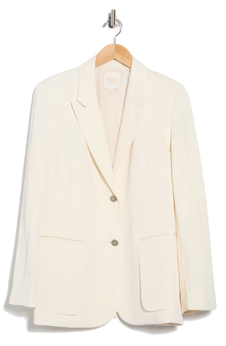 TWP Sweet Pea Peak Lapel Blazer, Alternate, color, Bone