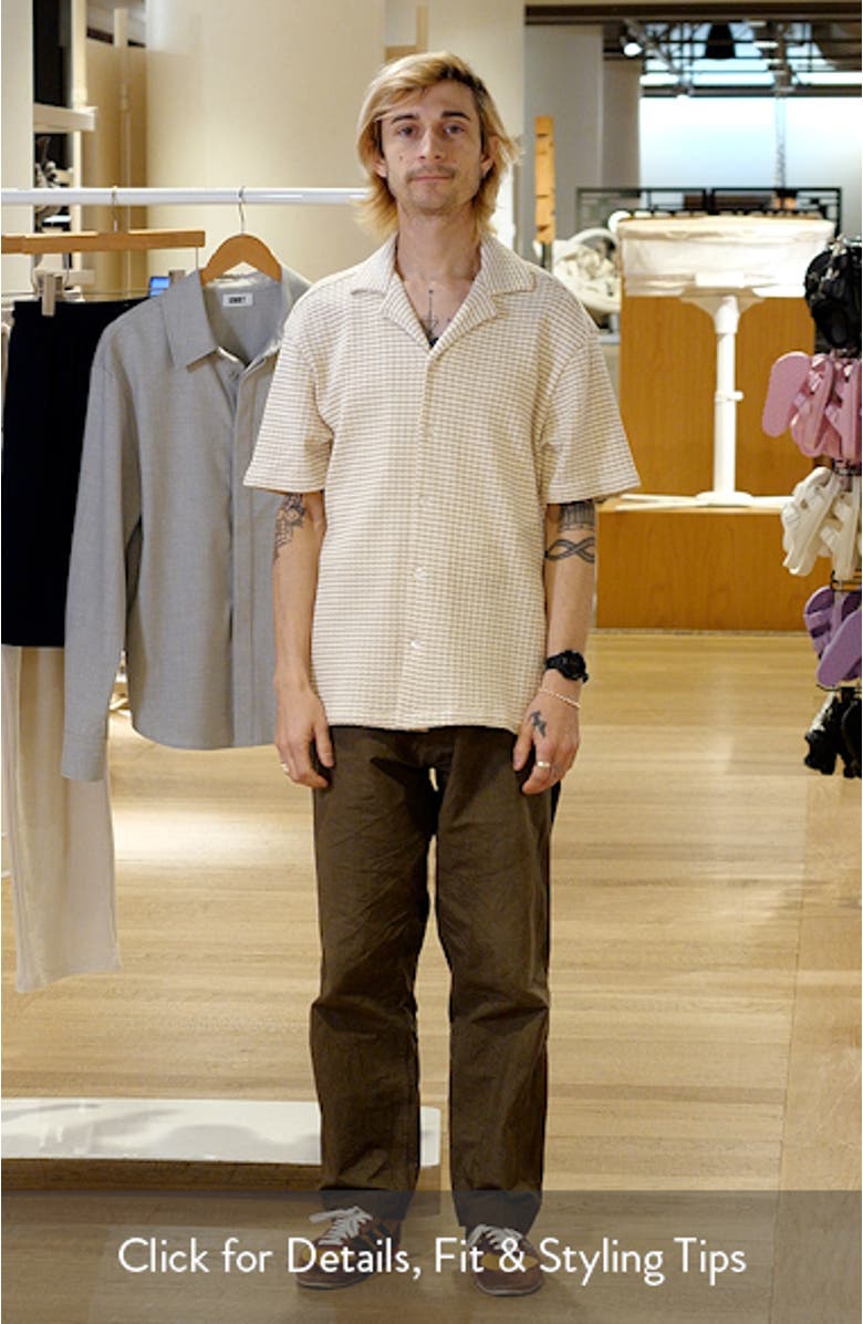 Check Cotton Knit Bowling Shirt, sales video thumbnail