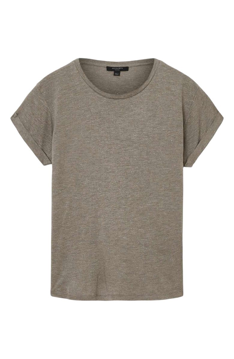 AllSaints Anna Shimmer T-Shirt, Alternate, color, Grey Marl