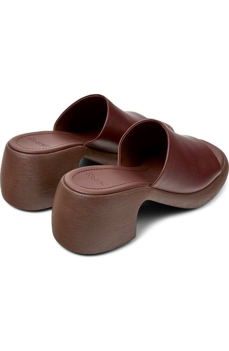 Camper Thelma Platform Slide Sandal, Alternate, color, Medium Brown