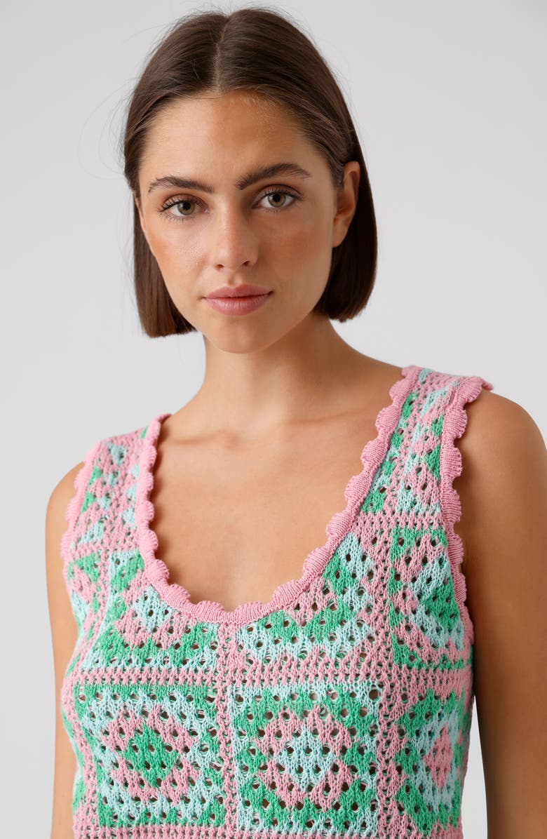 VERO MODA Crochet Sweater Tank, Alternate, color, 
