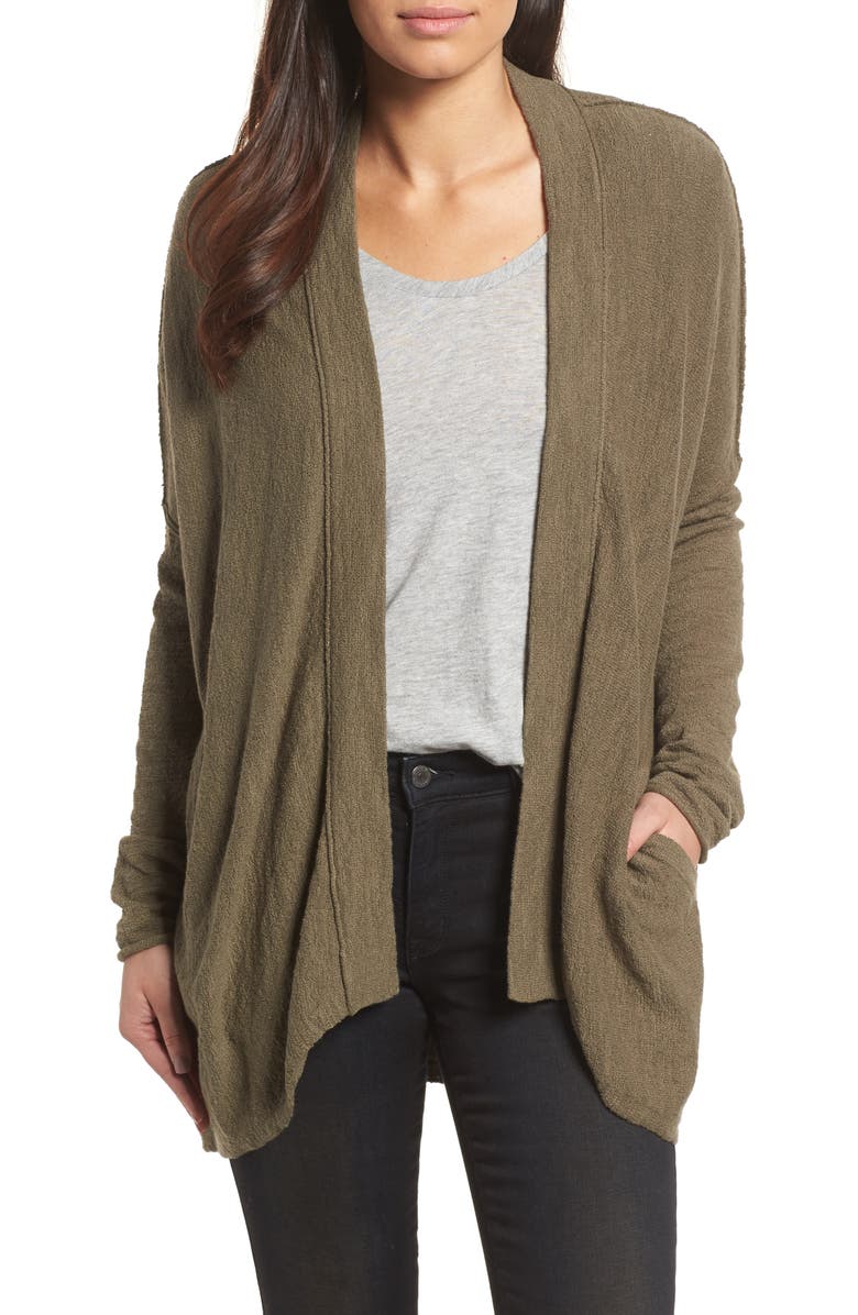 Caslon<sup>®</sup> Drop Shoulder Cardigan, Main, color, 