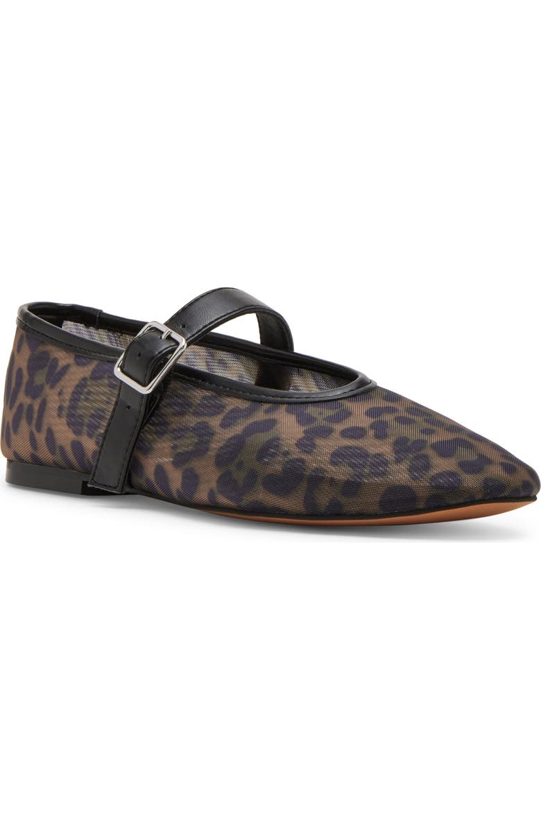 Steve Madden Dreaming Mary Jane Flat, Main, color, Leopard Mesh