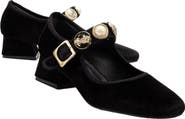 Prologue Shoes Macbeth Velvet Mary Jane Pumps