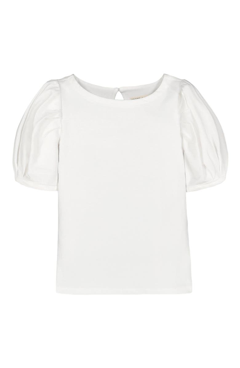 Hope & Henry Baby Girls' Bubble Sleeve Knit Top, Infant, Alternate, color,