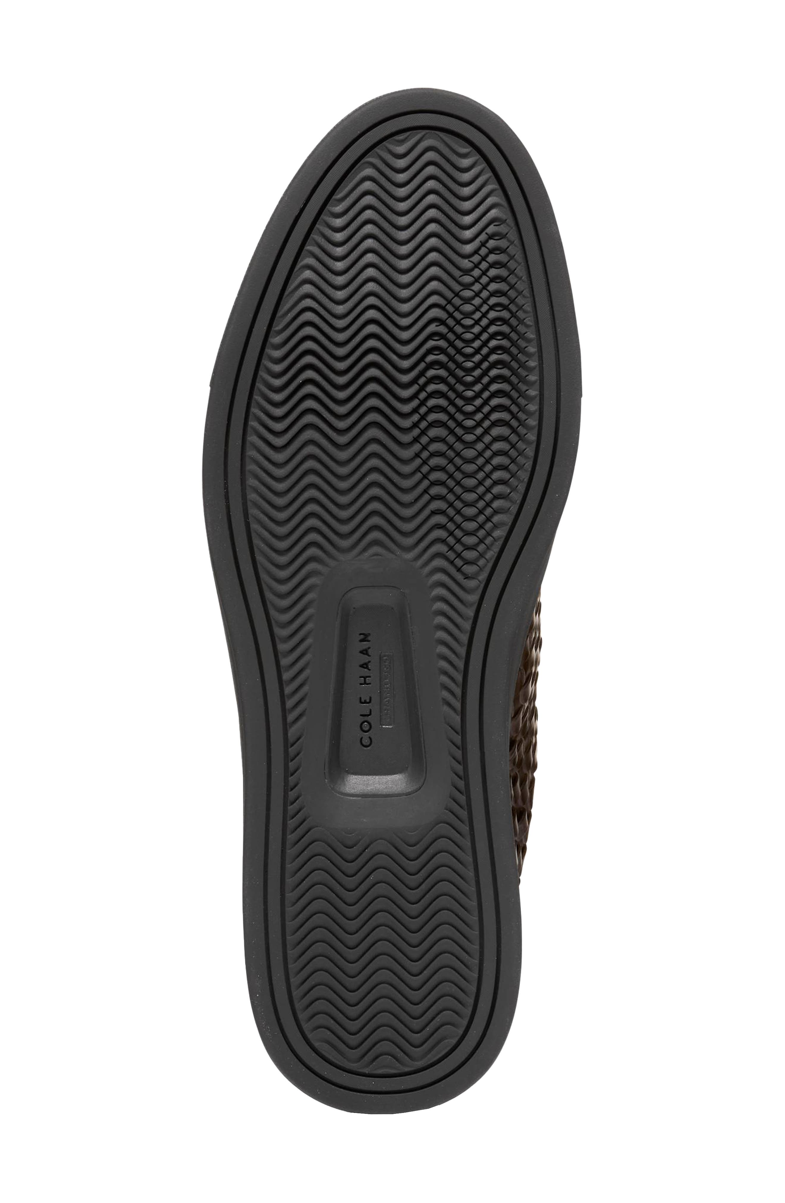 GrandPr%f8 Luxe Woven Slip-On Sneaker, Alternate, color, DARK CHOCOLATE / BLACK