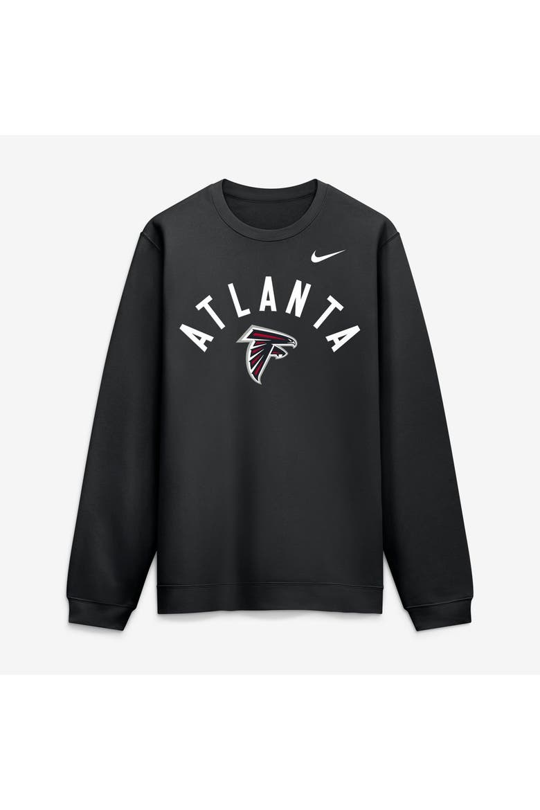 Men's Nike Black Atlanta Falcons Primetime Club Sweatshirt, Main, color, Black