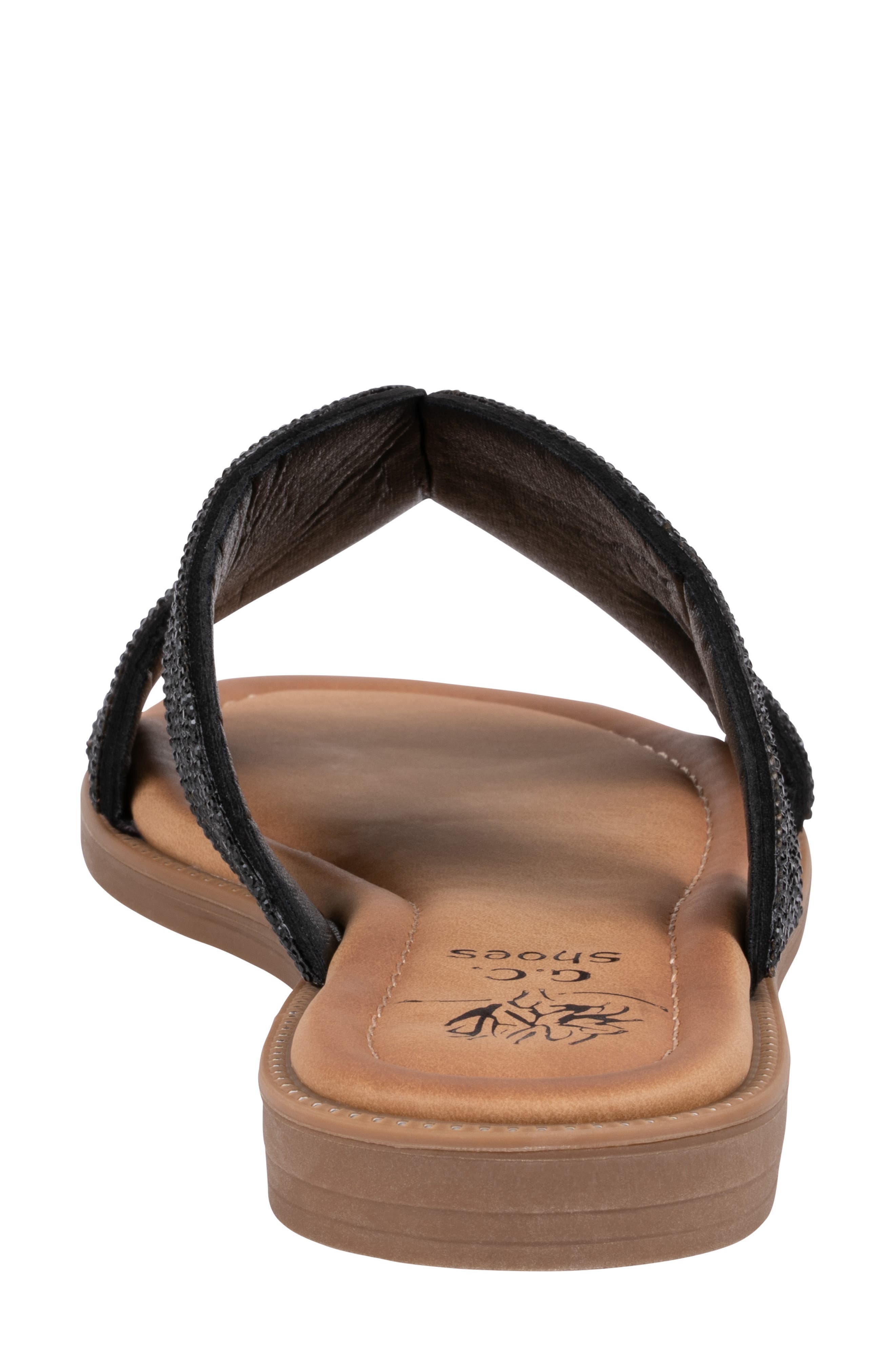 GOOD CHOICE NEW YORK Carline Embellished Sandal, Alternate, color, Black