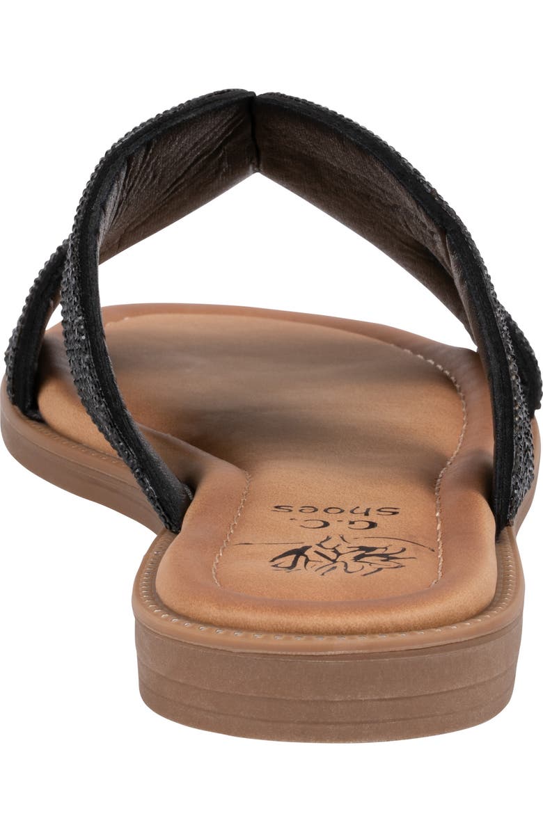 GOOD CHOICE NEW YORK Carline Embellished Sandal, Alternate, color, Black